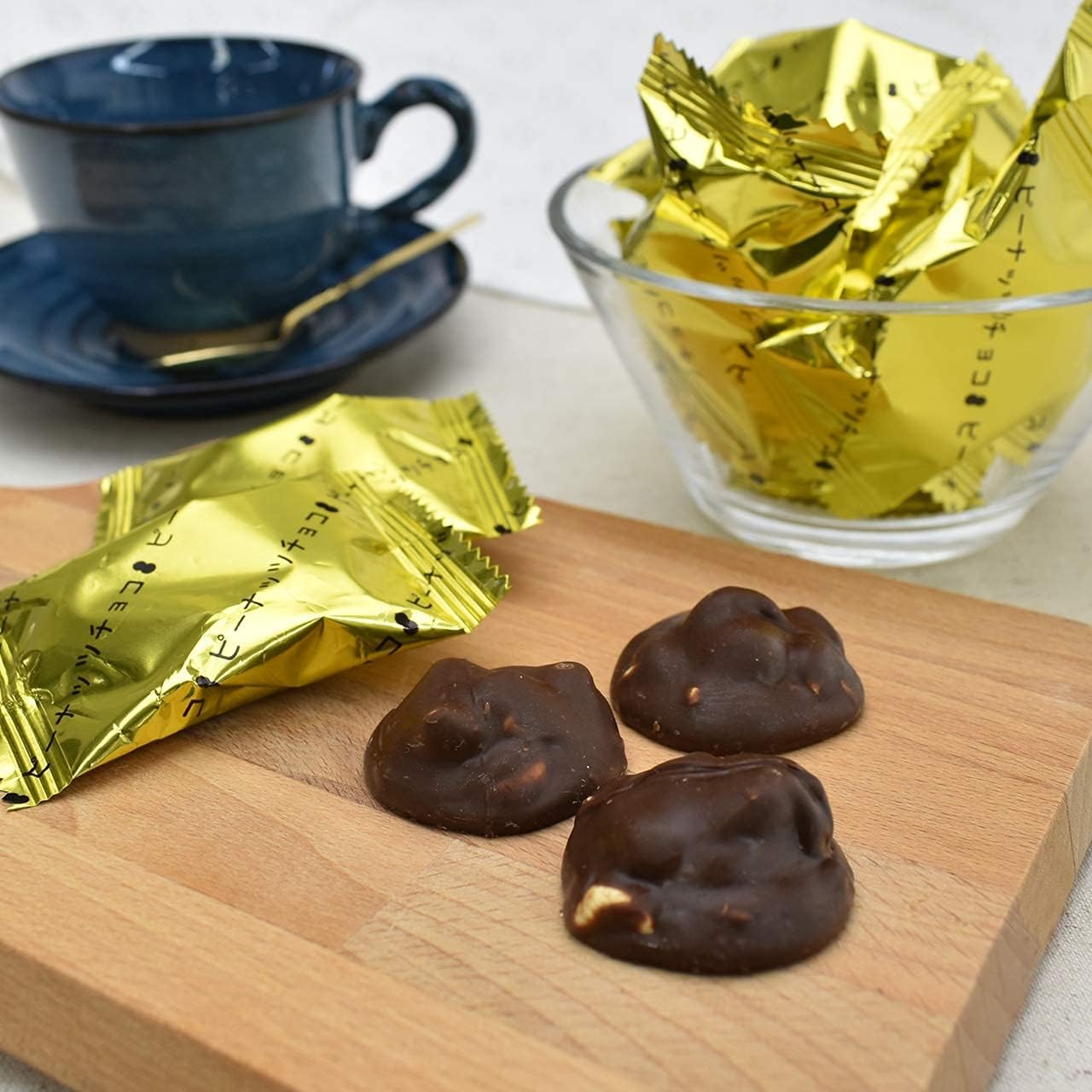 Peanut Block Chocolate, 28.2 oz (800 g) (Individual Paper Included) Box