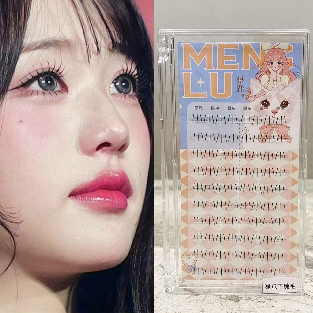 Korean Natural Lower Eyelashes 3DM Ink False Eyelashes Women Cat Claw False Eyelashes Simulation Eyelashes Extension Makeup Tool