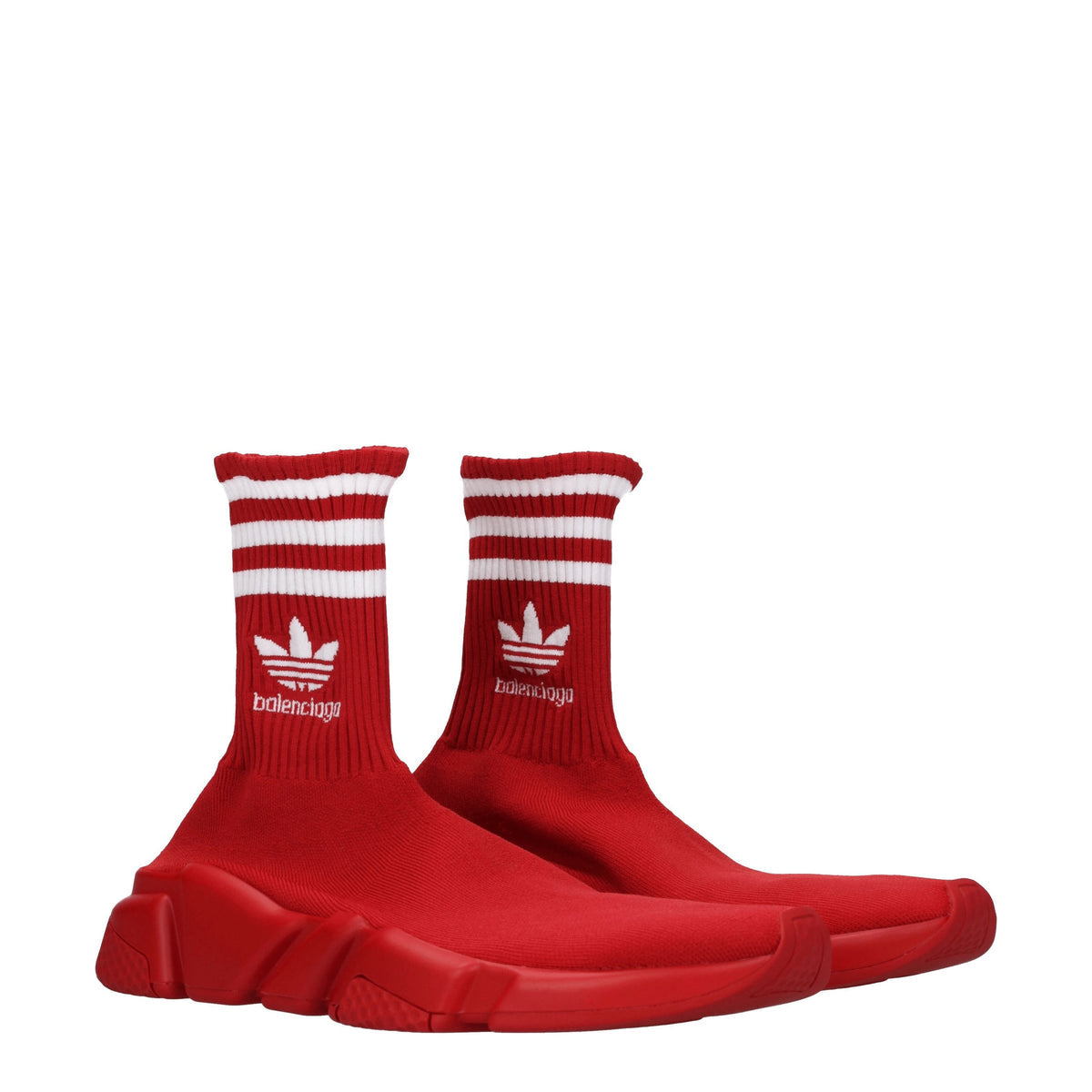 Balenciaga バレンシアガスニーカーアディダススピードマン生地赤/白 - Image 8