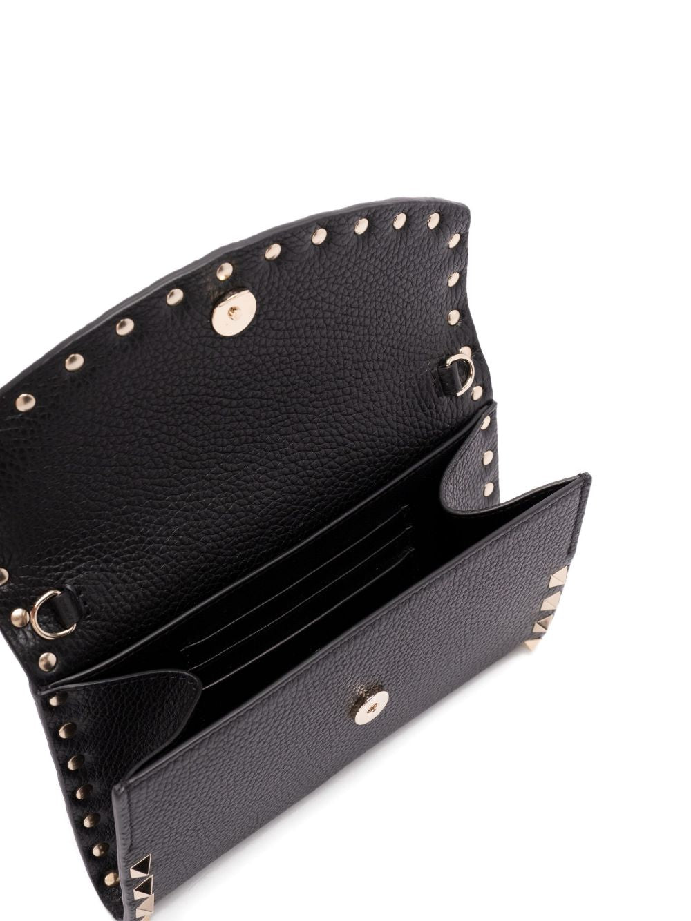 Valentino チェーン上のバレンティーノガラヴァニロックスタッドレザーウォレット - Image 8