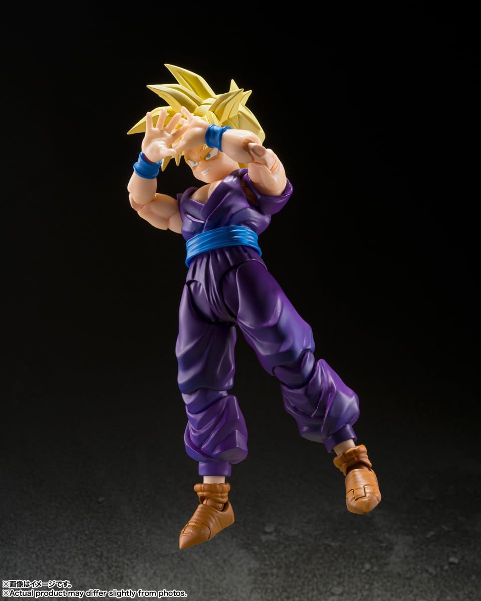 S.H. Figuarts Dragon Ball Z Super Saiyan Son Gohan - Warrior Beyond Goku, Approx. 4.3 inches (110 mm), PVC & ABS & Fabric, Pre-painted Action Figure