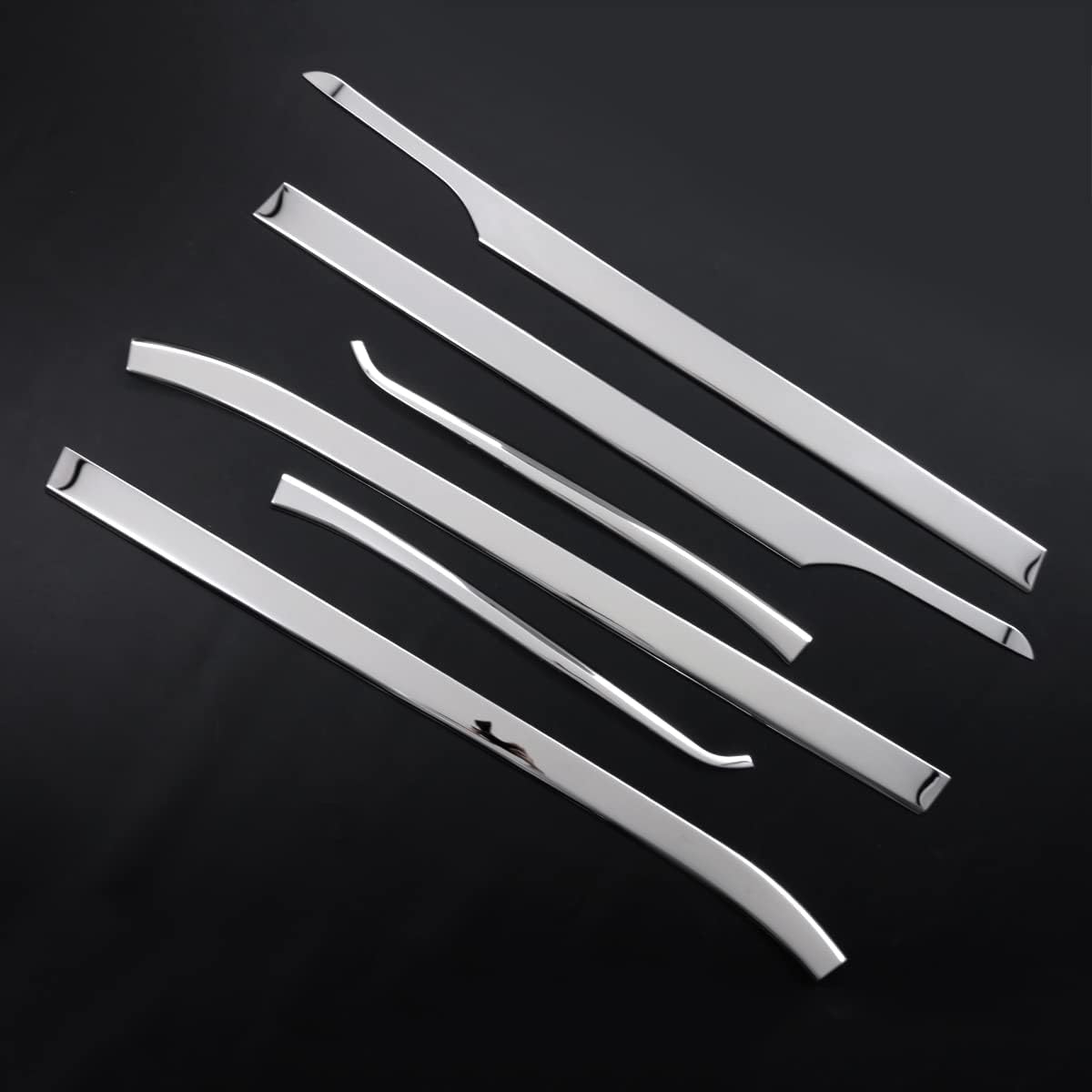 Toyota Alphard/Vellfire 30 Series Early and Late Stage Exclusive Design Window Trim, Plating, Garnish, Material: SUS304 Stainless Steel, Mirror Finish, Weatherstrip Mall, Accessories,