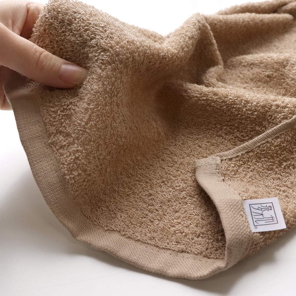 Face Towel, Set of 10, 13.4 x 35.4 in (34 x 90 cm), White (11 Colors), Osaka Senshu Towel, 100% Cotton, 34.7 oz (260 Monme), Long, Absorbs Fast, Quick Drying, Thin, Durable, Solid Color, Made in Japan