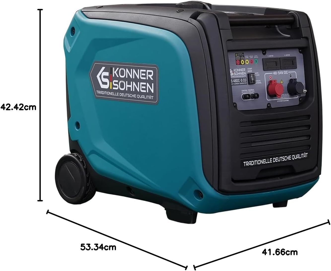 Konner&Sohnen ドイツDCジェネレーター 48-54Vバッテリー搭載システム用 | 70A 低燃費技術 COセンサー 自動&外部モード 直接接続 KS 48DC-S CO