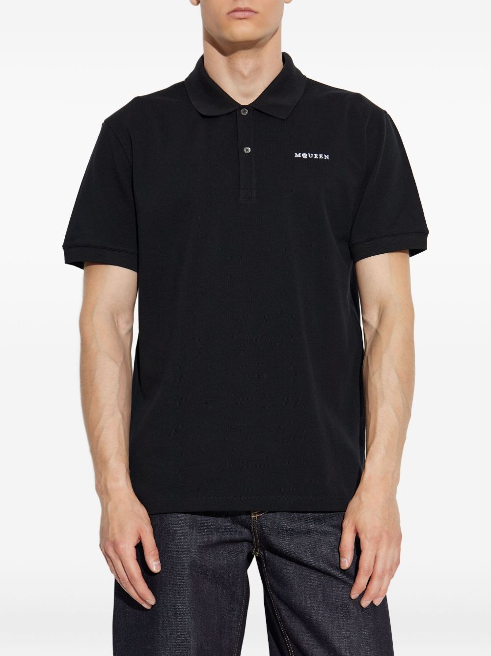 Alexander アレクサンダーMCクイーンTシャツとポロスブラック - Image 8