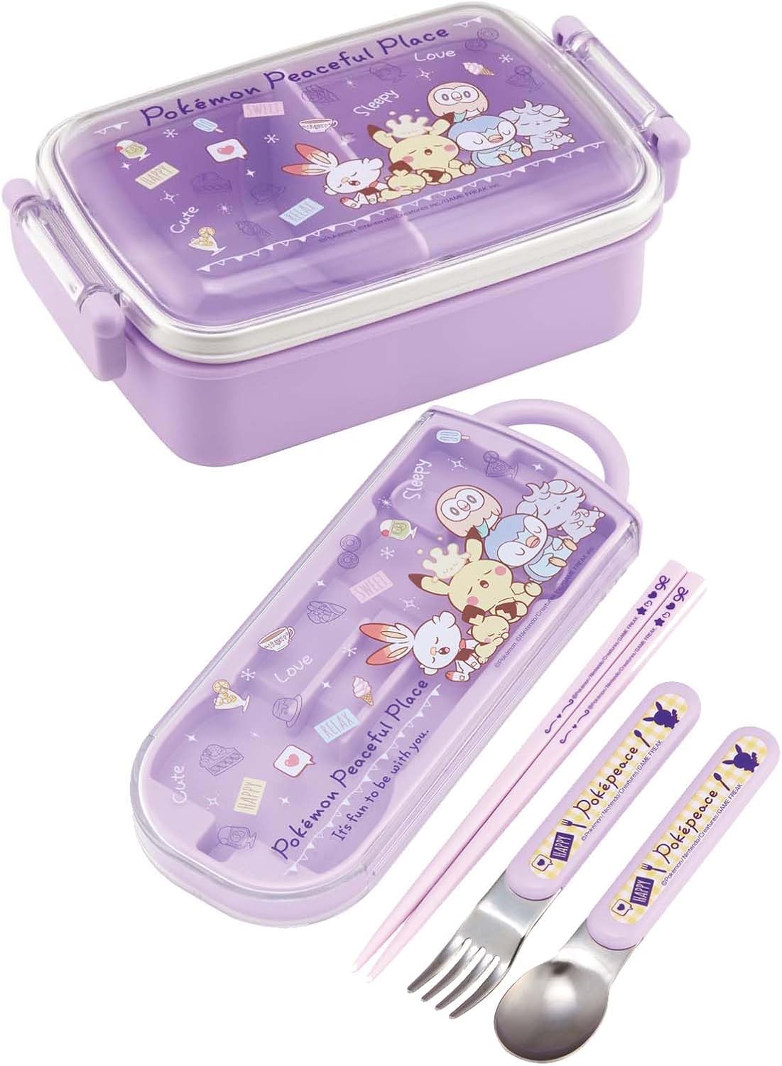 Skater (Skater) Bento Box for Kids, 450ml, Fluffy Serving Dome Lid, Lunch Box, 1-Tier, Made in Japan, Pokemon, Poké Piece, 24 RBF3ANAG-A