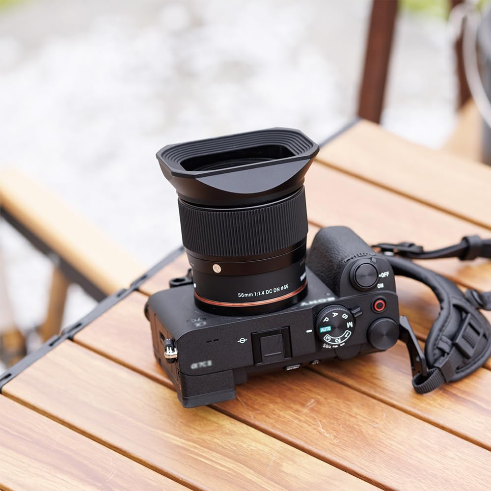 JJC SIGMA 18-50mm F2.8 DC DN Lens Hood [Aluminum] SIGMA LH-582-02 Compatible Lens Hood for Sony E/Fujifilm X/SIGMA L Mount 18-50mm F2.8 DC DN Lens Hood Sigma 18-50mm F2.8 DC DN Lens Cover [Cap