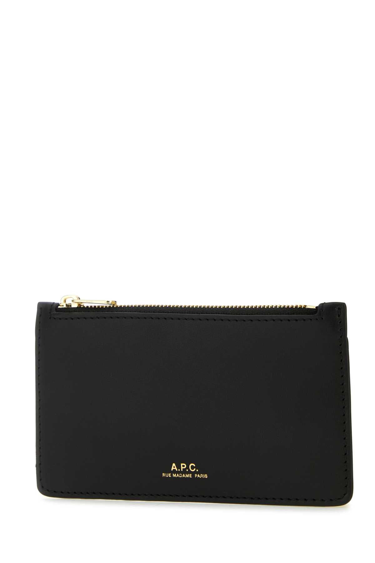 A.p.c. A.P.C.ブラックレザーウィローカードホルダー - Image 8