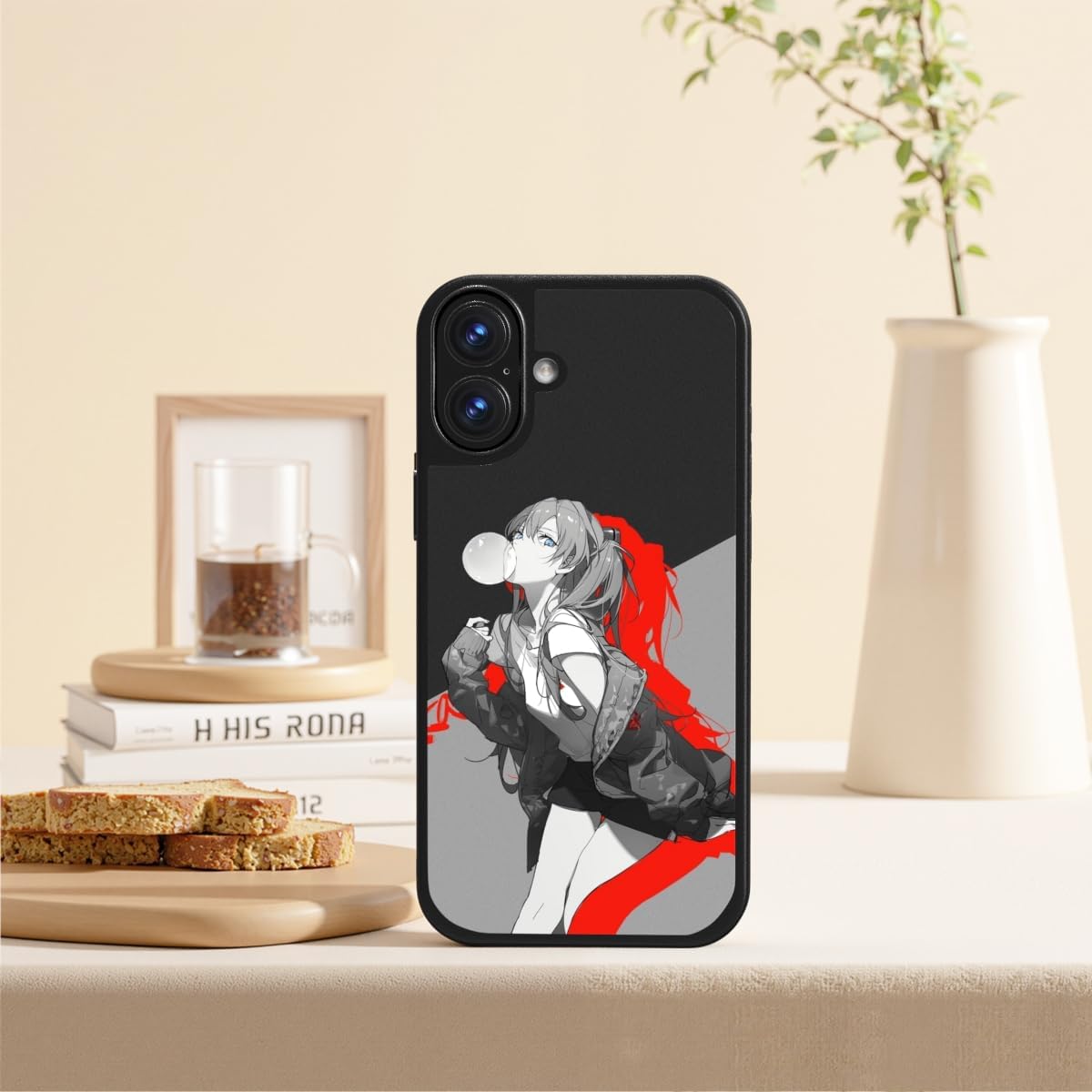 THE DREAMY LIFT iPhone Case Anime Manga EVA Asuka Cute Cool Beautiful Moe Popular Goods Smartphone Case (iPhone 16)