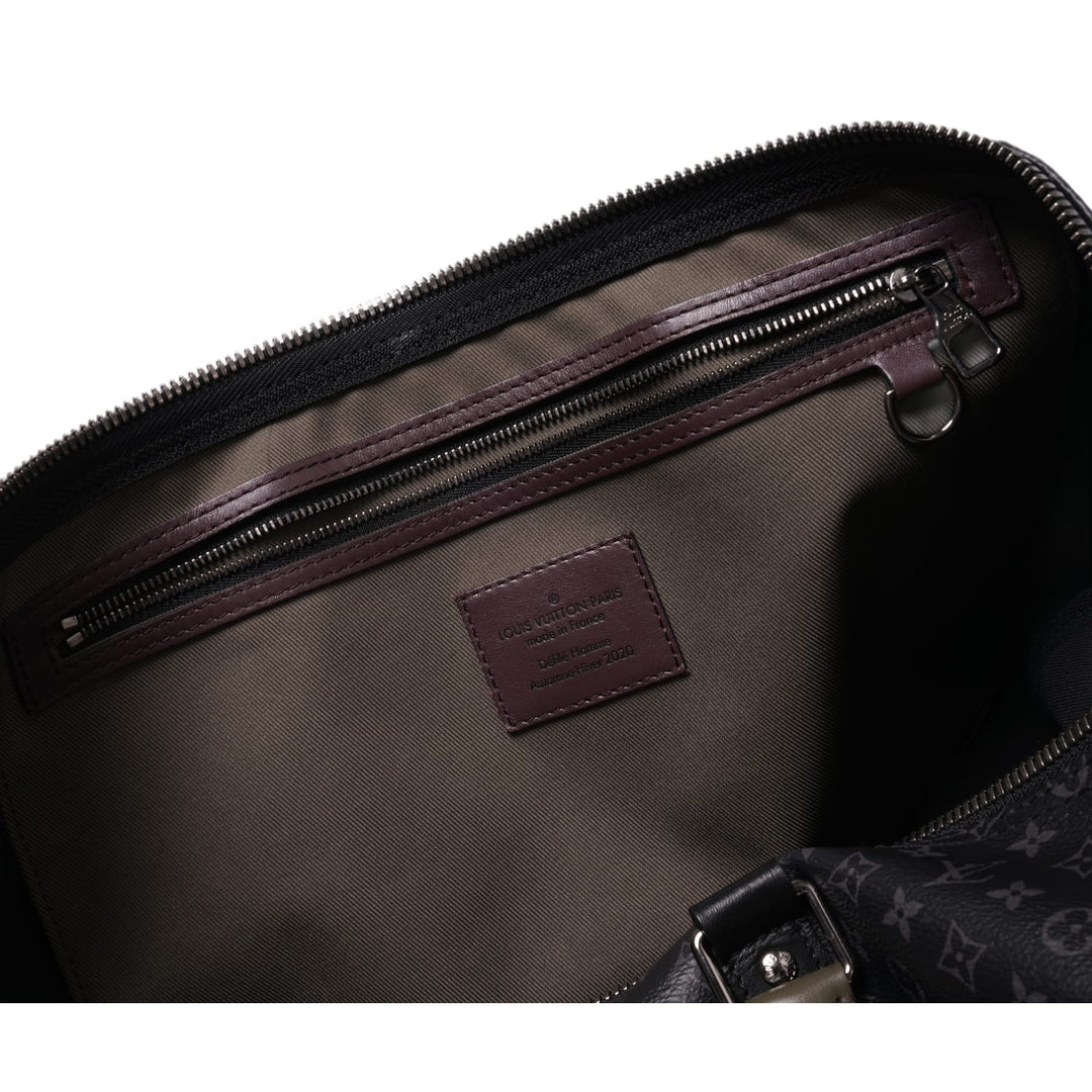 LOUIS VUITTON 'BLACK AND OLIVE' MONOGRAM 55 DUFFLE BAG