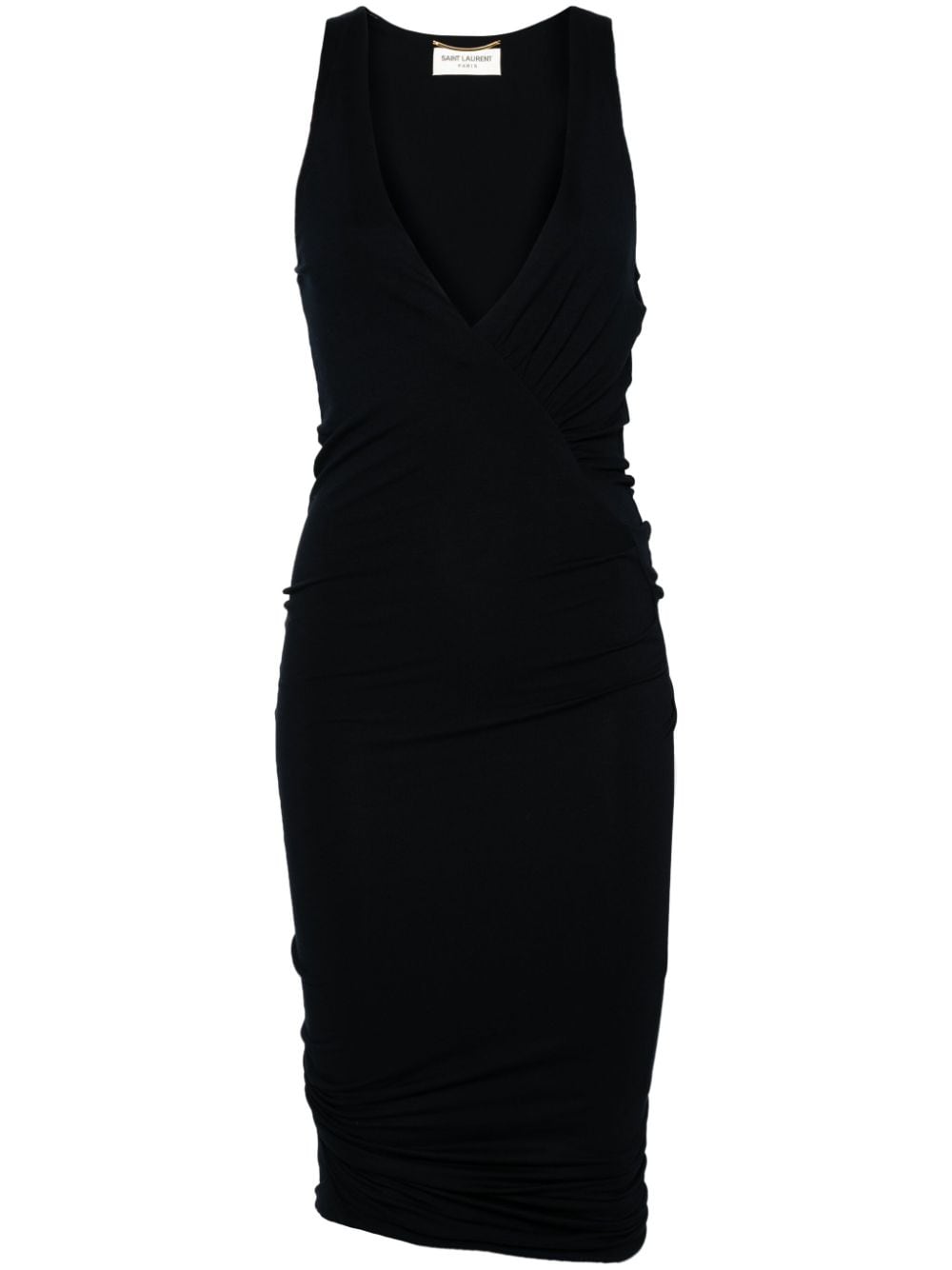 Saint 聖ローレントvネックしっかりした滑らかなドレス - Image 8