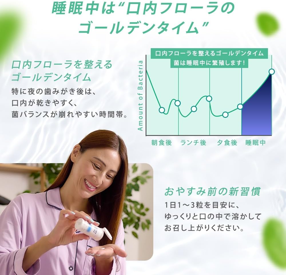 【Bad Breath Care Tablets】OraTicx Green Breath Peppermint Flavor 30 Tablets 30 Days 8 Billion Live Oral Lactic Acid Bacteria