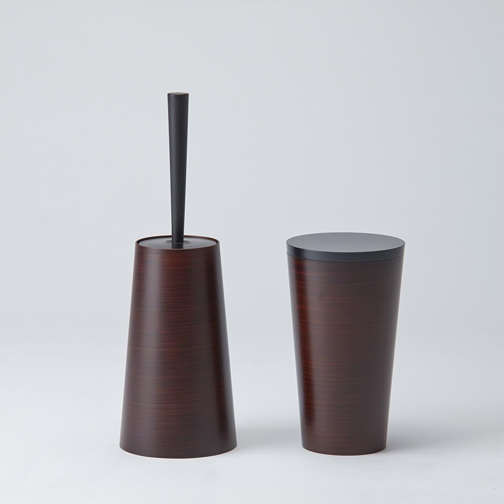 FUJIEI DS-203 DS-203 Dusper Style Toilet Brush, Wood Grain φ4.7 x H14.3 inches (12 x 36.3 cm), Toilet Cleaning Brush, Stylish, Simple, Interior, Stylish, Clean, Compact, Easy to Clean, Washable, Wood