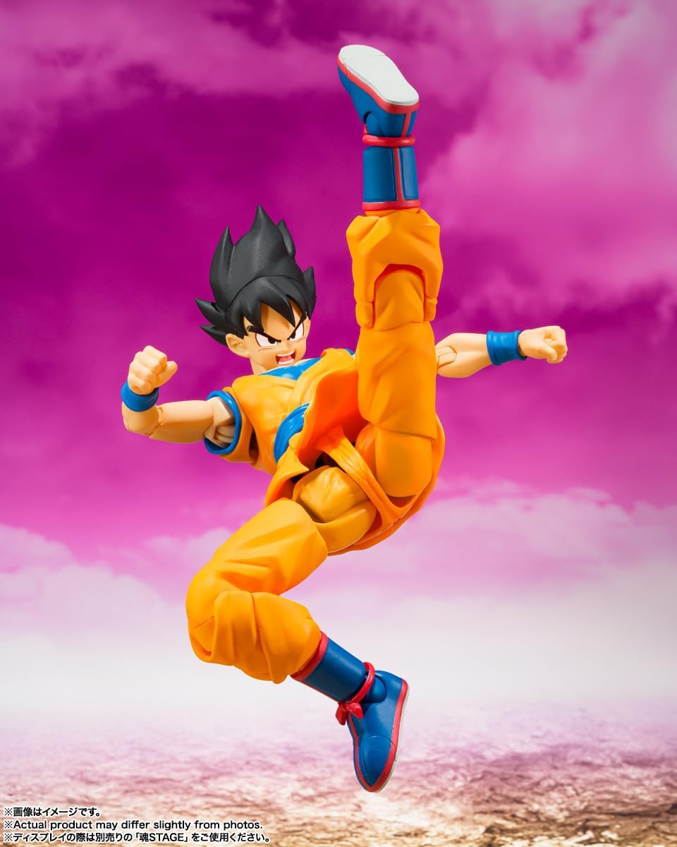 BANDAI SPIRITS S.H. Figuarts Dragon Ball DAIMA Son Goku - DAIMA, Approx. 5.7 inches (145 mm), PVC & ABS, Pre-painted Action Figure