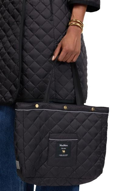 MAX MARA Arianna quilted coat & tote bag - THE CUBE - Image 8