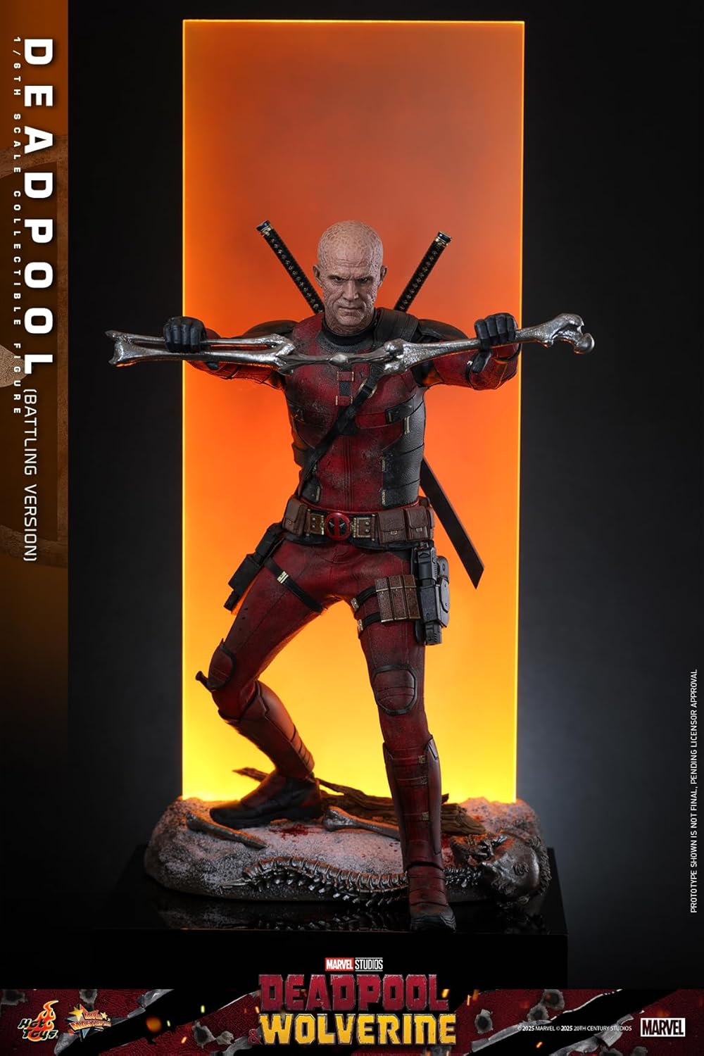 Movie Masterpiece Deadpool & Wolverine Deadpool (Battle Version) 1/6 Scale Figure