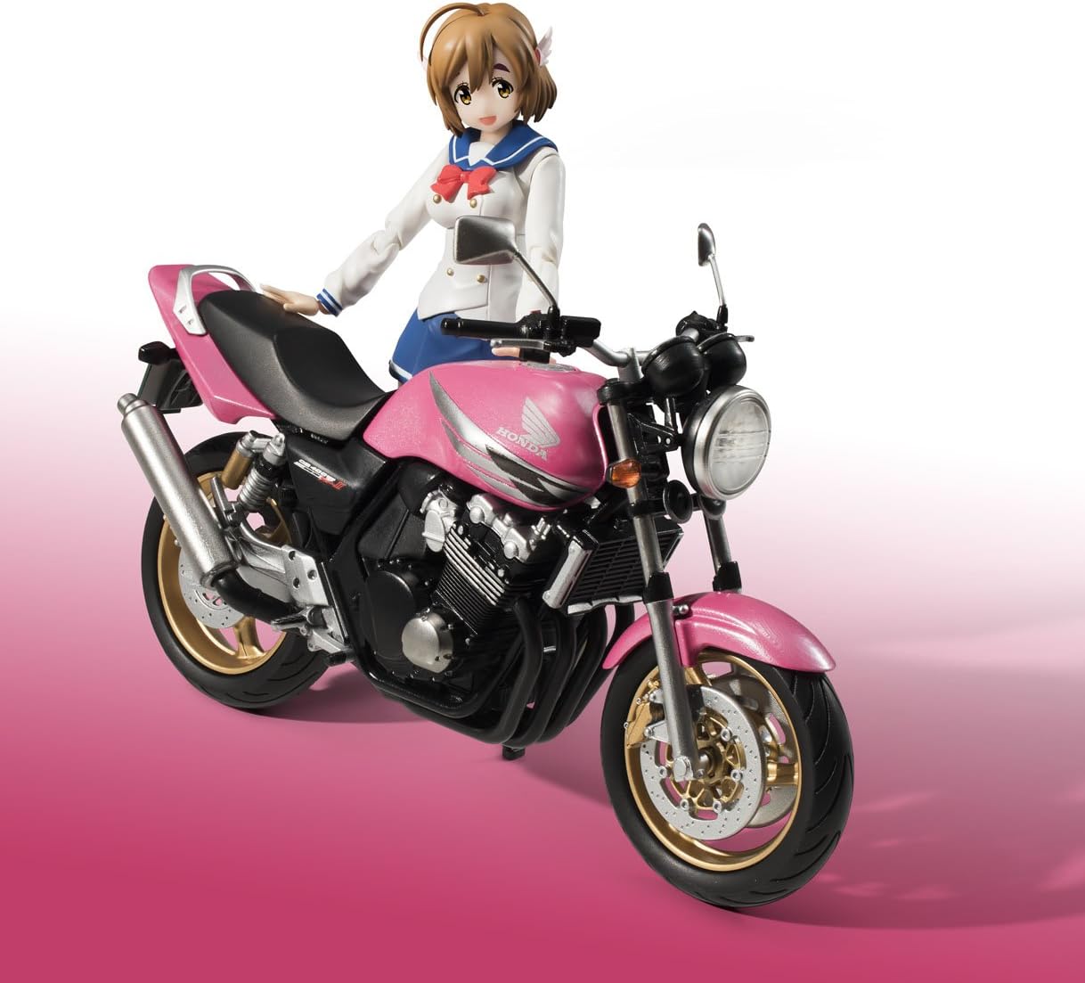 TAMASHII NATIONS S.H.フィギュアーツ ばくおん!! 佐倉羽音(制服)&CB400 SUPER FOUR 約135mm PVC&ABS製 塗装済み可動フィギュア