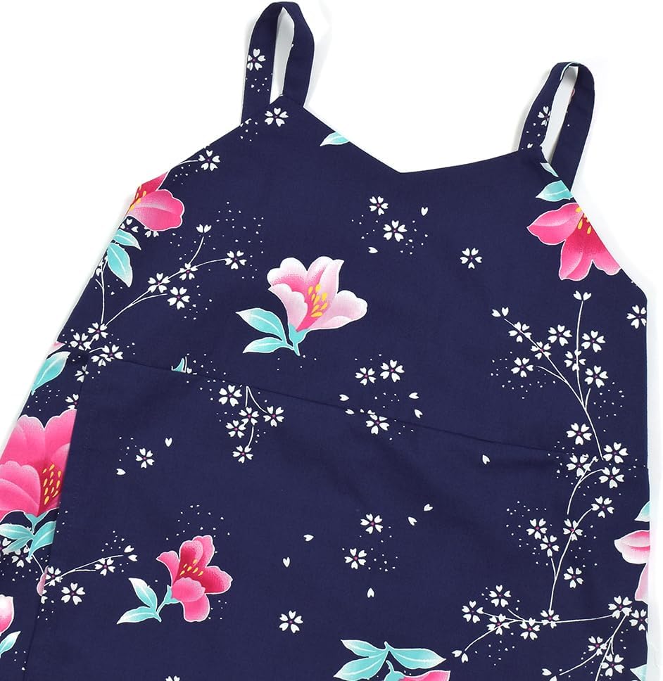 COLORFUL CANDY STYLE NB700140 Yukata Set, 55.1 inches (140 cm), Sweet Pea/Navy Blue, Children's Yukata Set, Dress, Fireworks Display, Summer Festival, Girls