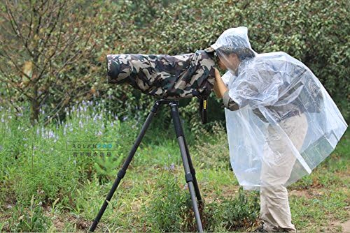 ROLANPRO X-Small Rain Cover Fits Canon RF 100-500mm F/4.5-7.1 L USM Fits Sigma 150-600mm F5-6.3 DG OS HSM Contemporary, Fits Sony FE 100-400mm f4.5-5.6 GM and More - #Army Green Waterproof