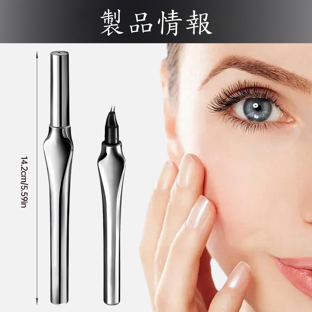 New Feeling Eyebrow Ultra Fine Liquid Eyebrow Pencil, Ultra Fine Double Claw Eyebrow Pencil, Natural Coloring, Waterproof and Long Lasting, No Smearing, No Fading, Beginner's Essentials 02