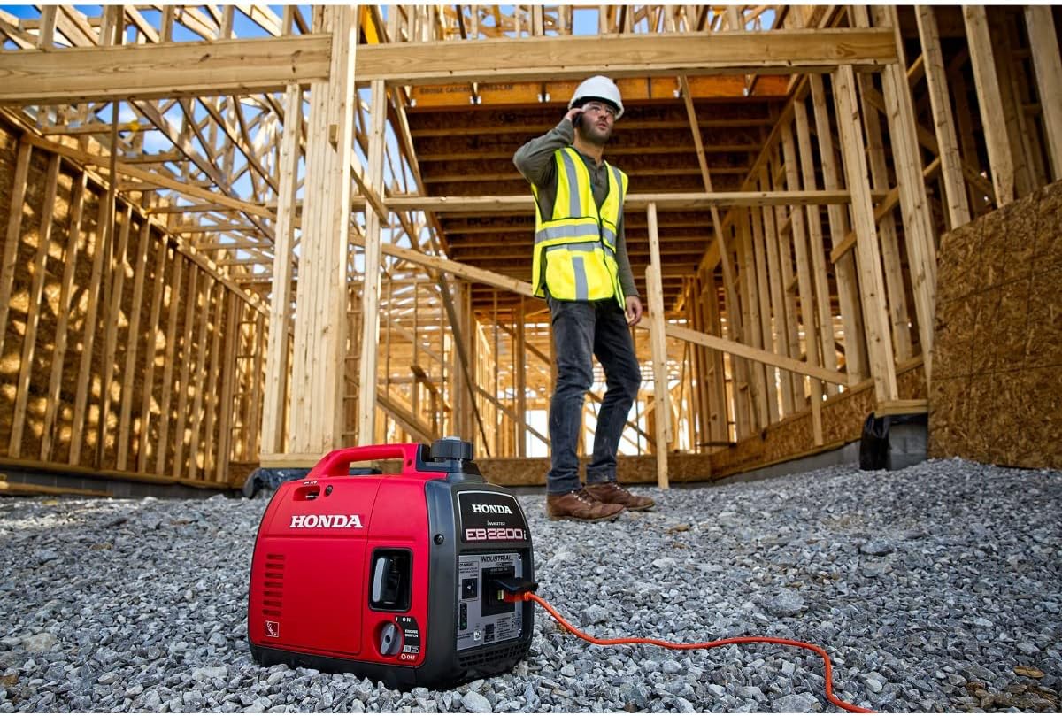 Honda 664290 EB2200i 120V 2200 Watt 0.95 Gallon Portable Industrial Inverter Generator with Joint Reminder