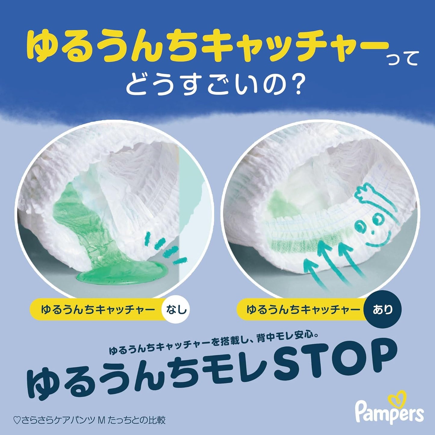 Pampers Pants M Size Diaper Night Sleep Pants 13.6 - 26.6 lbs (6 - 12 kg), 34 pieces