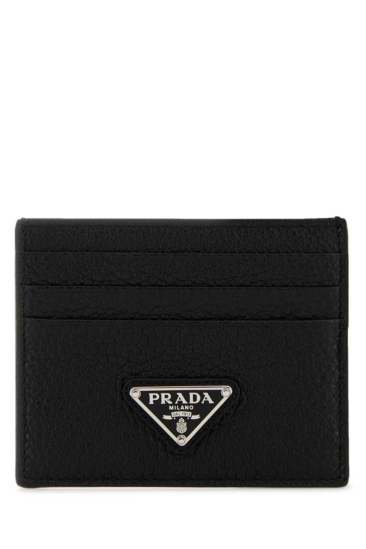 Prada プラダブラックレザーカードホルダー - Image 8