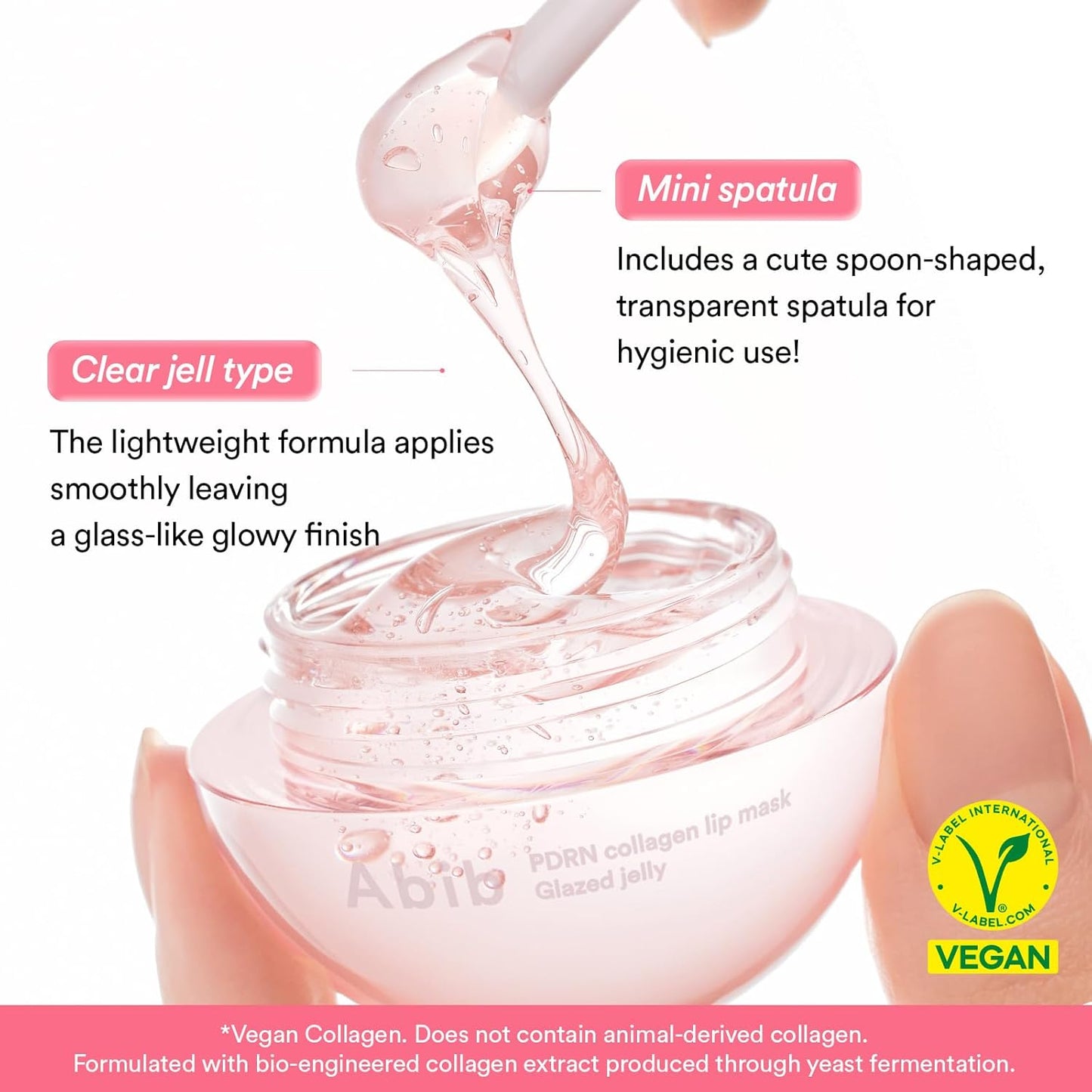 Abib PDRN Mascarilla de Labios de Colágeno en Gel Brillante 11.3 ml | Mantequilla Labial Coreana, Bálsamo de Cuidado Nocturno Hidratante, Tratamiento Hidratante para Labios Escamosos y Secos
