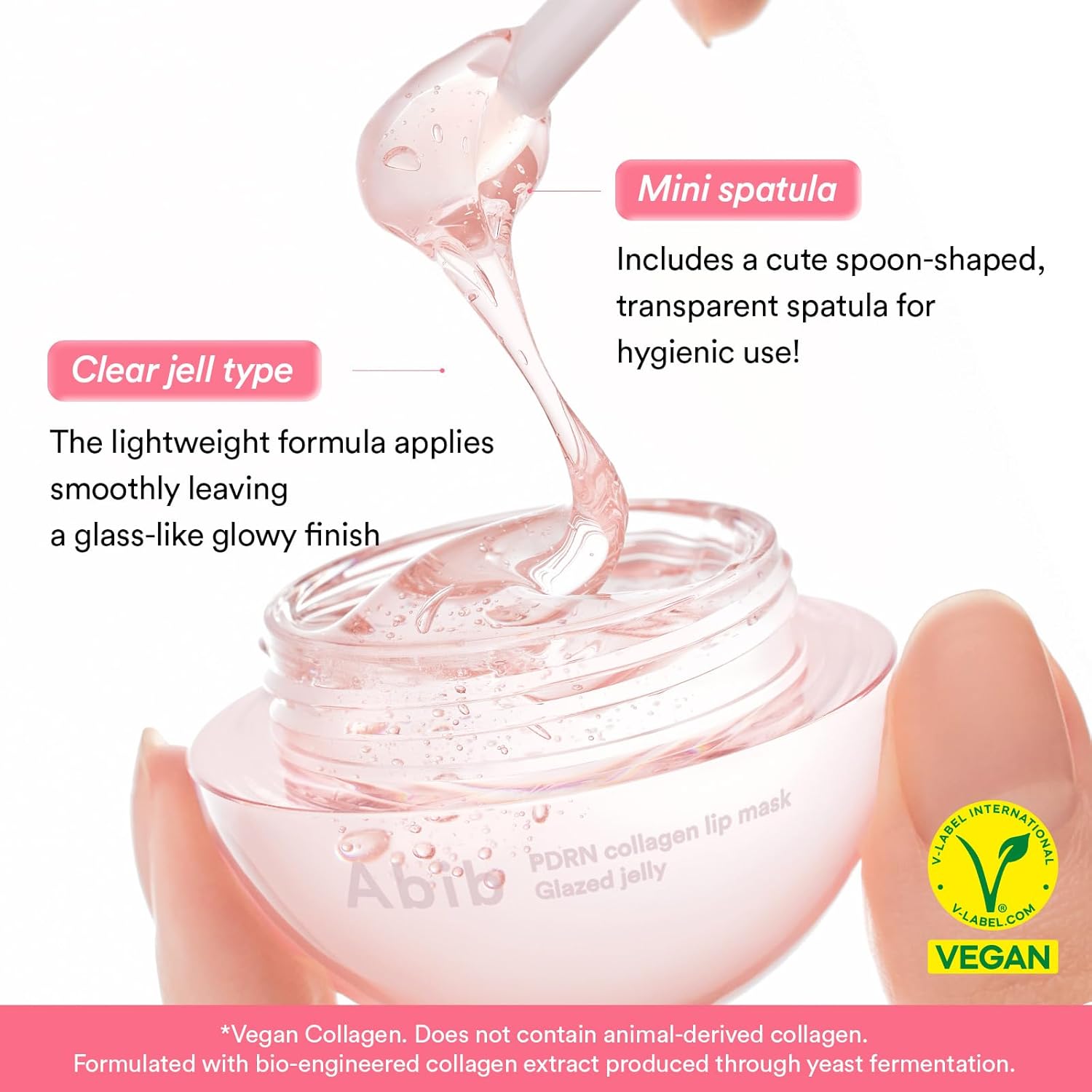 Abib PDRN Mascarilla de Labios de Colágeno en Gel Brillante 11.3 ml | Mantequilla Labial Coreana, Bálsamo de Cuidado Nocturno Hidratante, Tratamiento Hidratante para Labios Escamosos y Secos