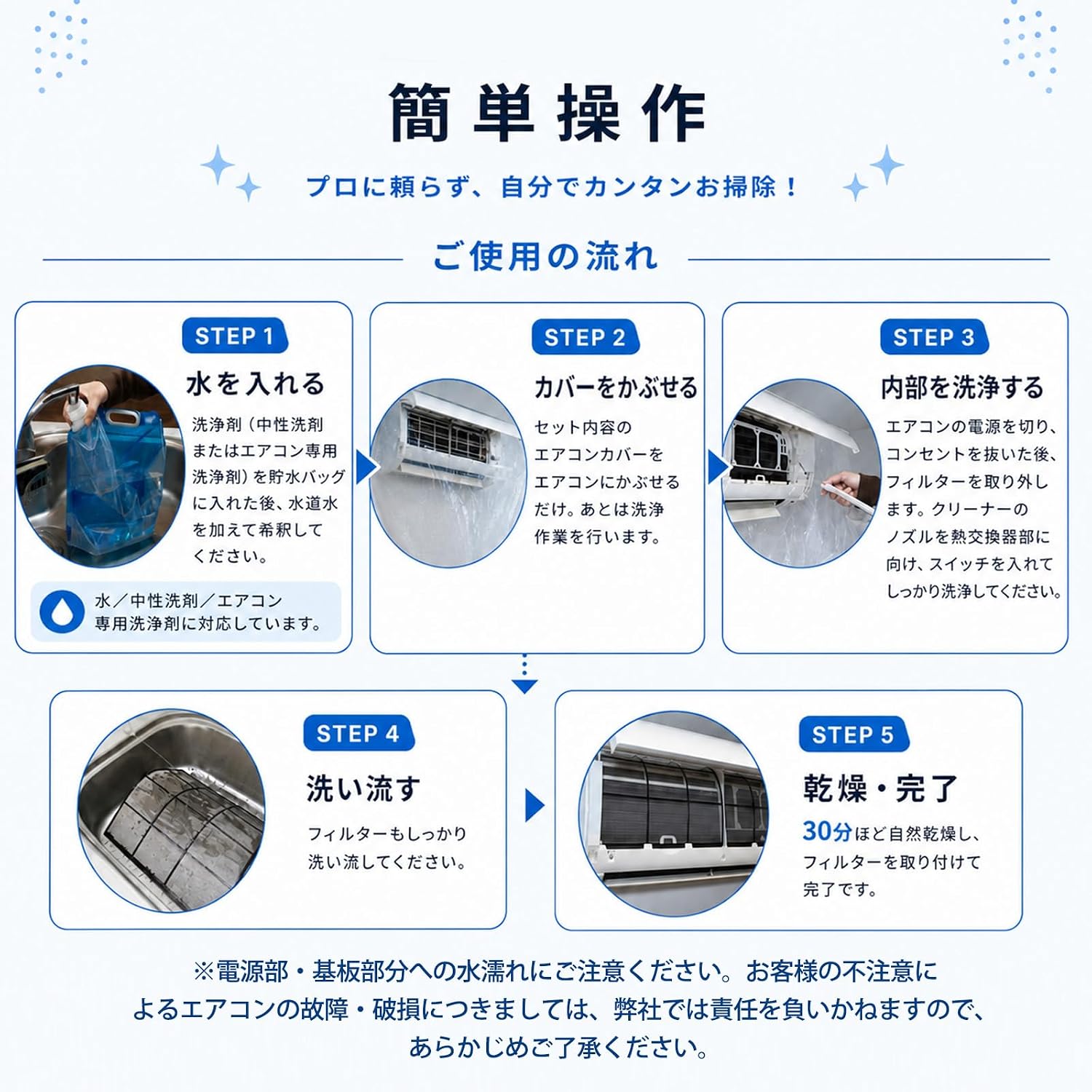 Air Conditioner Cleaning Set, Easy for Beginner Care, Leak Proof, No Professional Needed, For Wall Mounting, High Pressure Cleaning, Mist & Strong Direct, 2 Modes, Reusable, Lightweight, Mildew