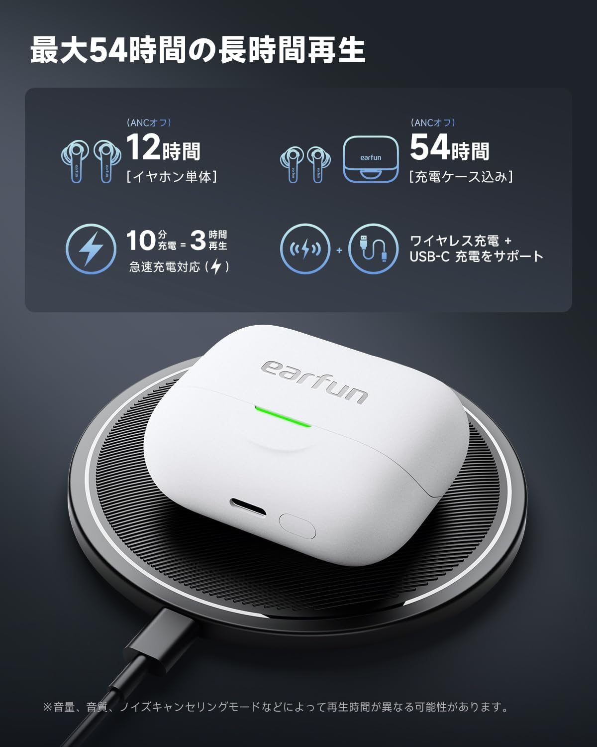 EarFun Air Pro 4+ Wireless Earphones Bluetooth 6.0 / Hybrid Dual Drivers / Smallest Class BA Driver / Advanced Chip "QCC3091" aptX Lossless / High Resolution LDAC Compatible / Snapdragon Sound