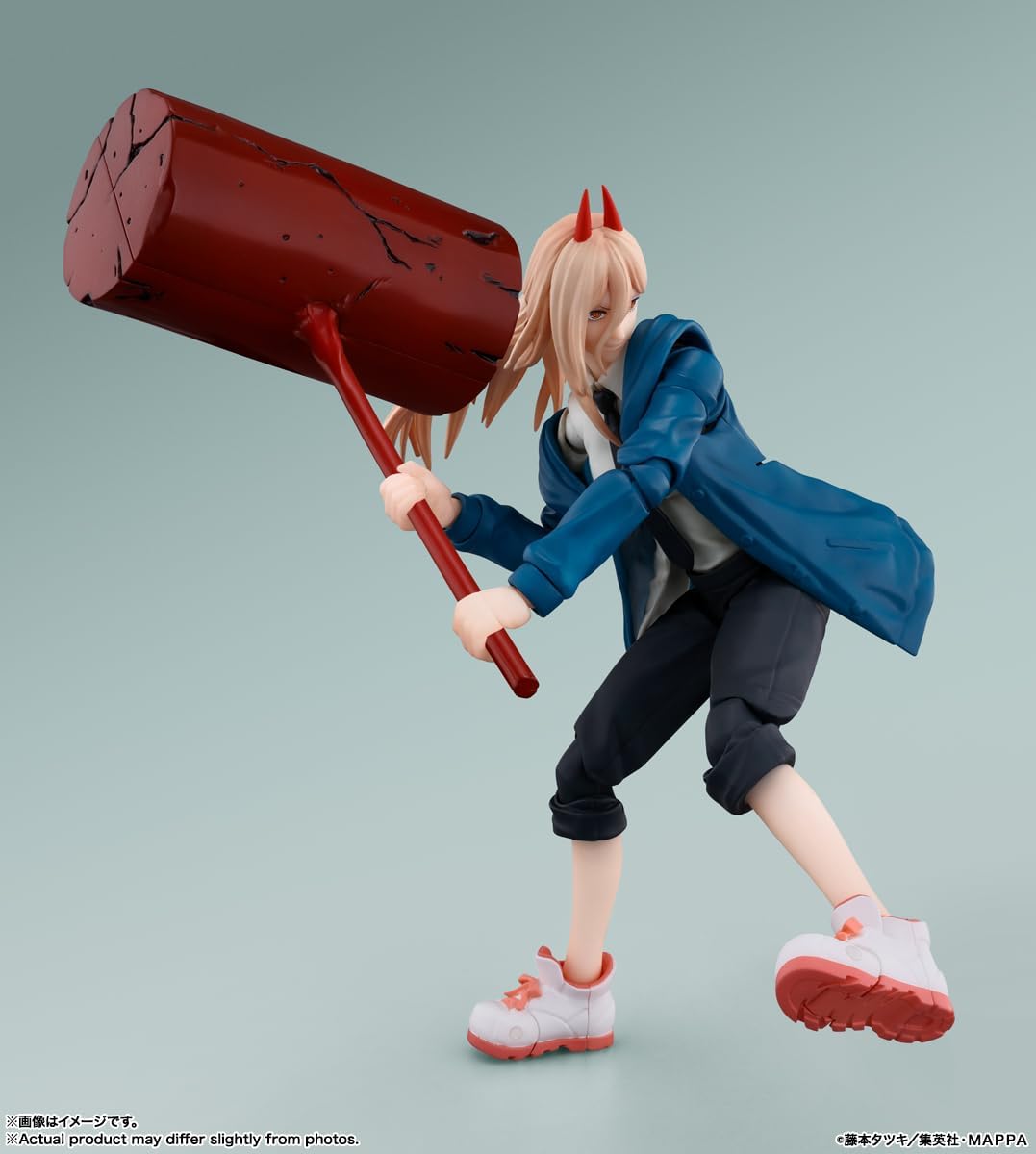 BANDAI SPIRITS S.H. Figuarts Chainsaw Man Power, Approx. 5.7 inches (145 mm), PVC & ABS, Pre-painted Action Figure