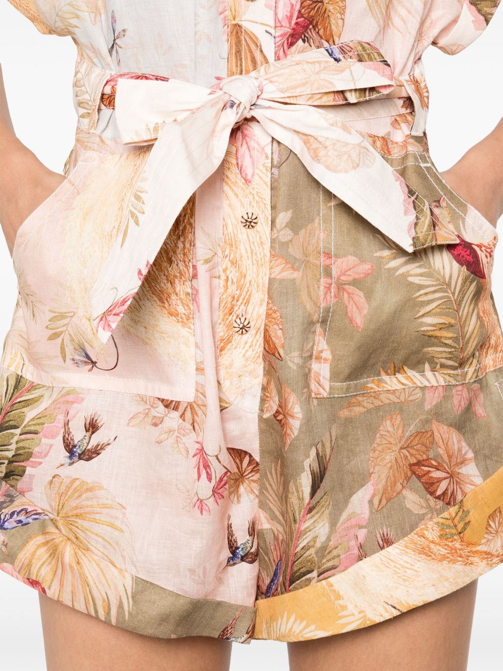 Zimmermann Zimmermann Ascension Linen Playsuit - Image 8