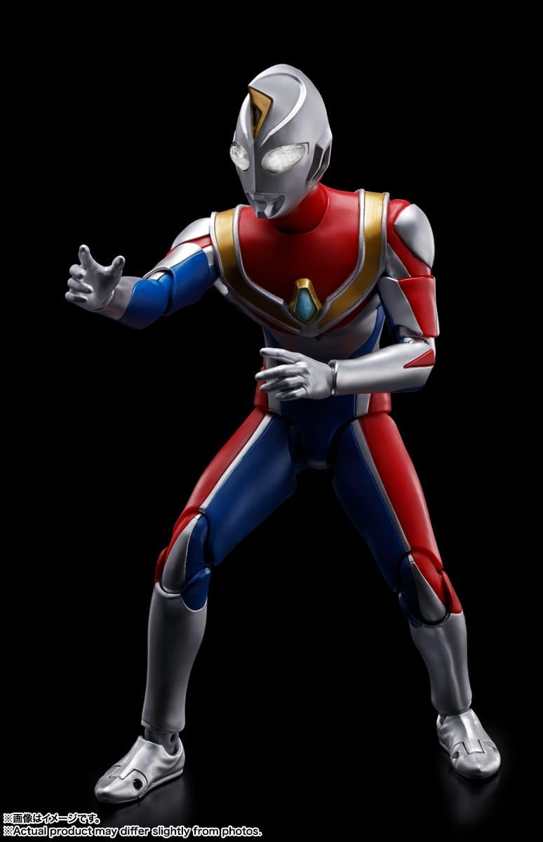 Tamashi Nations S.H. Figuarts (True Bone Carving Manufacturing Method), Ultraman Dyna, Flash Type, Approx. 5.9 inches (150 mm), PVC & ABS Pre-Painted Action Figure
