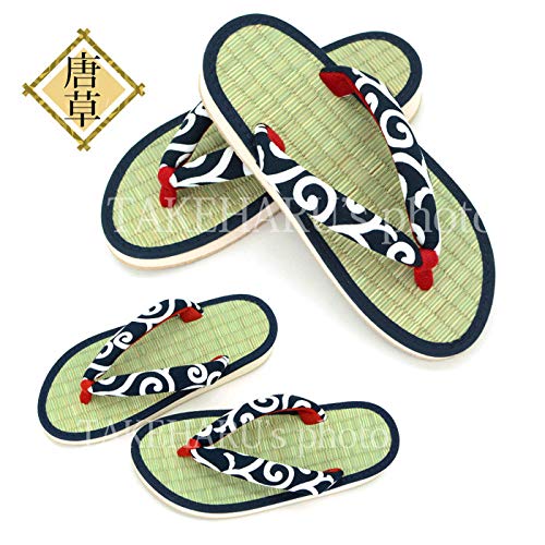 [Takeharu] Women's Sandals, Rush, Made in Japan, Zori Sandals, Round Tatami Sandals, Folding Sandals, Cute Large Size, Flowers, White, Black, Pink, Polka Dots, Non-Slip, Perfect for Your Feet,