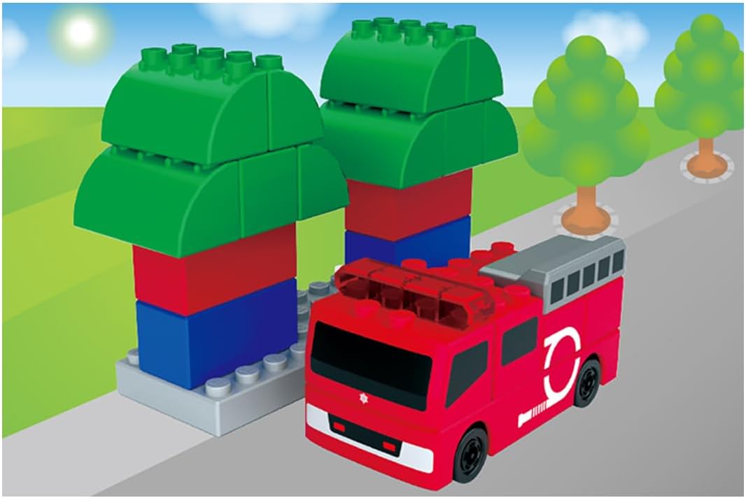 Takara Tomy Tomica & Plarail Block Vehicle Block Town Box Toy, Ages 3 and Up, [Japan Toy Award 2025 Educational Category Grand Prize]
