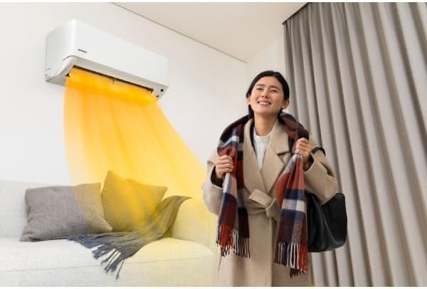 Iris Ohyama IHF-2202S-W Air Conditioner, 13.5 sq ft (6 tatami mats), S Series, Cozy Eco Mode + Sleeping Mode