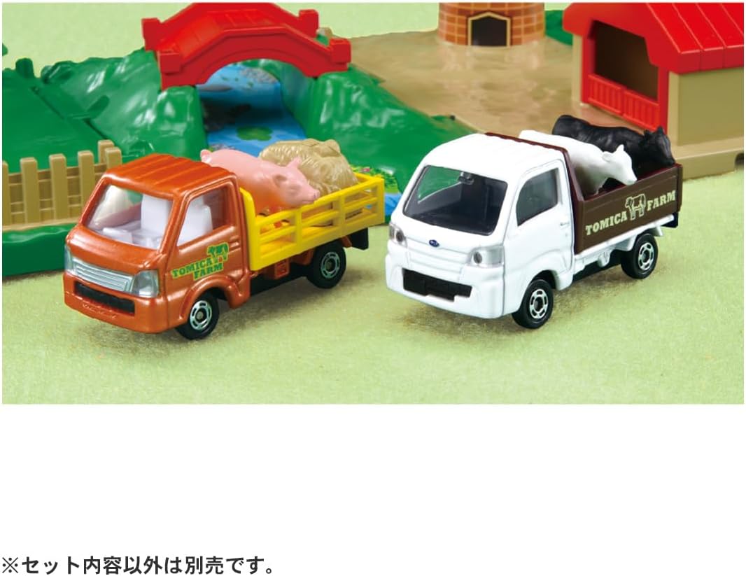 Takara Tomy Tomica Tomica & Town Lively Ranch Set Mini Car Toy Ages 3 and Up