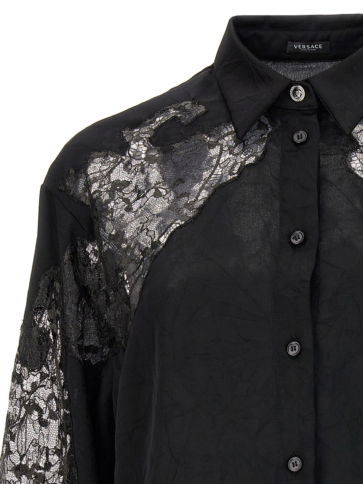 Versace ヴェルサーチサテンレースシャツ - Image 8