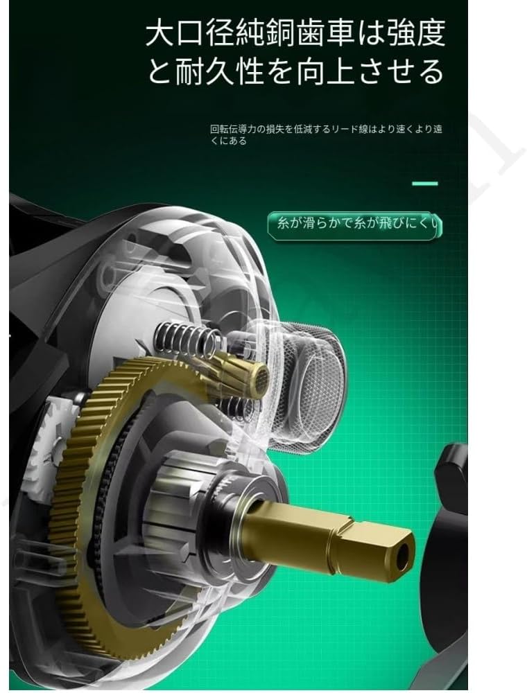 Electric Baitcasting Reel, 10 Speed Strong Magnetic Brake, Super Drag Power, Baitcasting Reel, Electric Reel, Easy to Use for Maximum Drag Saltwater Fishing, Ideal for Wild Fishing and