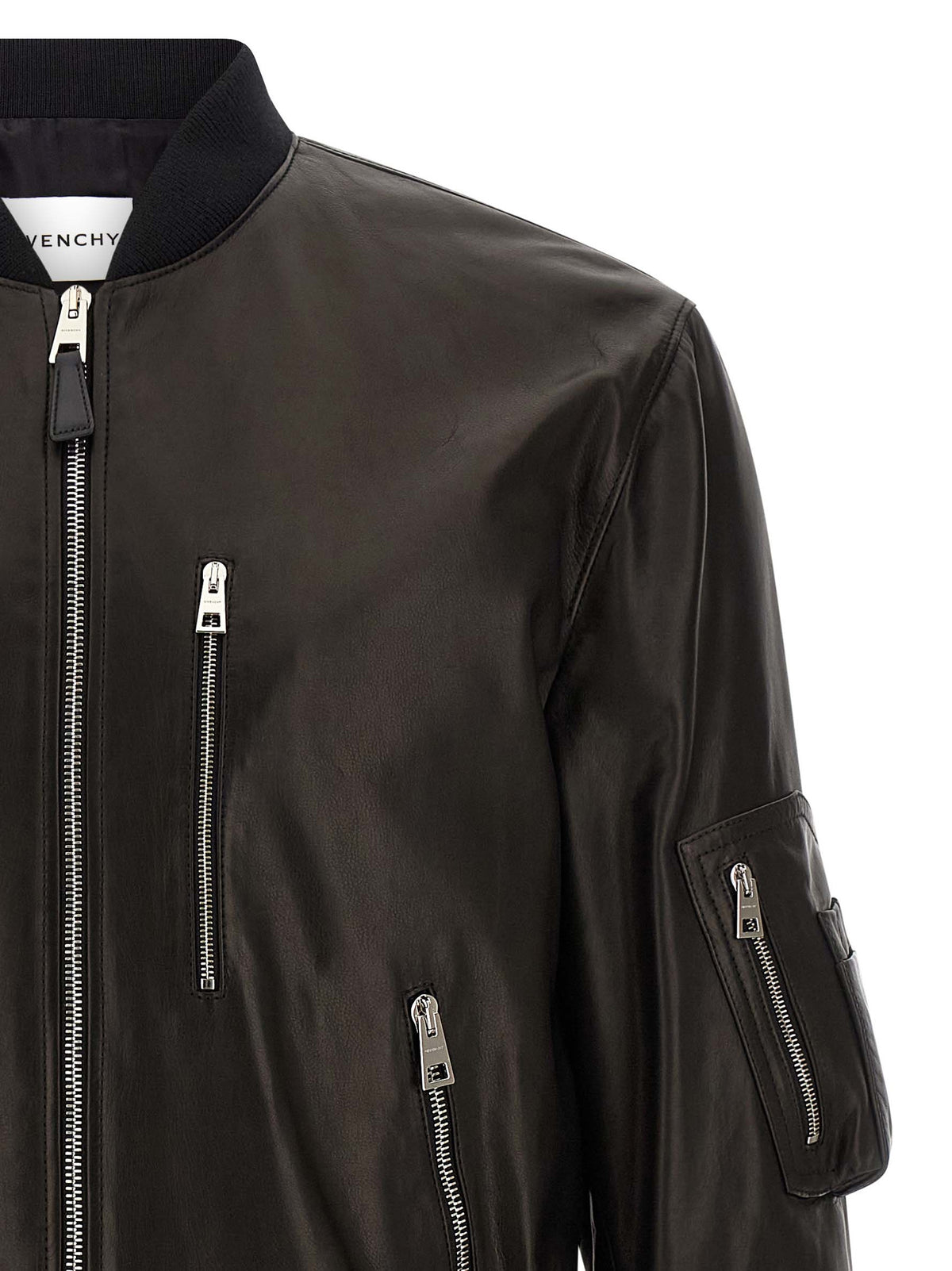 Givenchy Givenchy Leather Bomber Jacket - Image 8