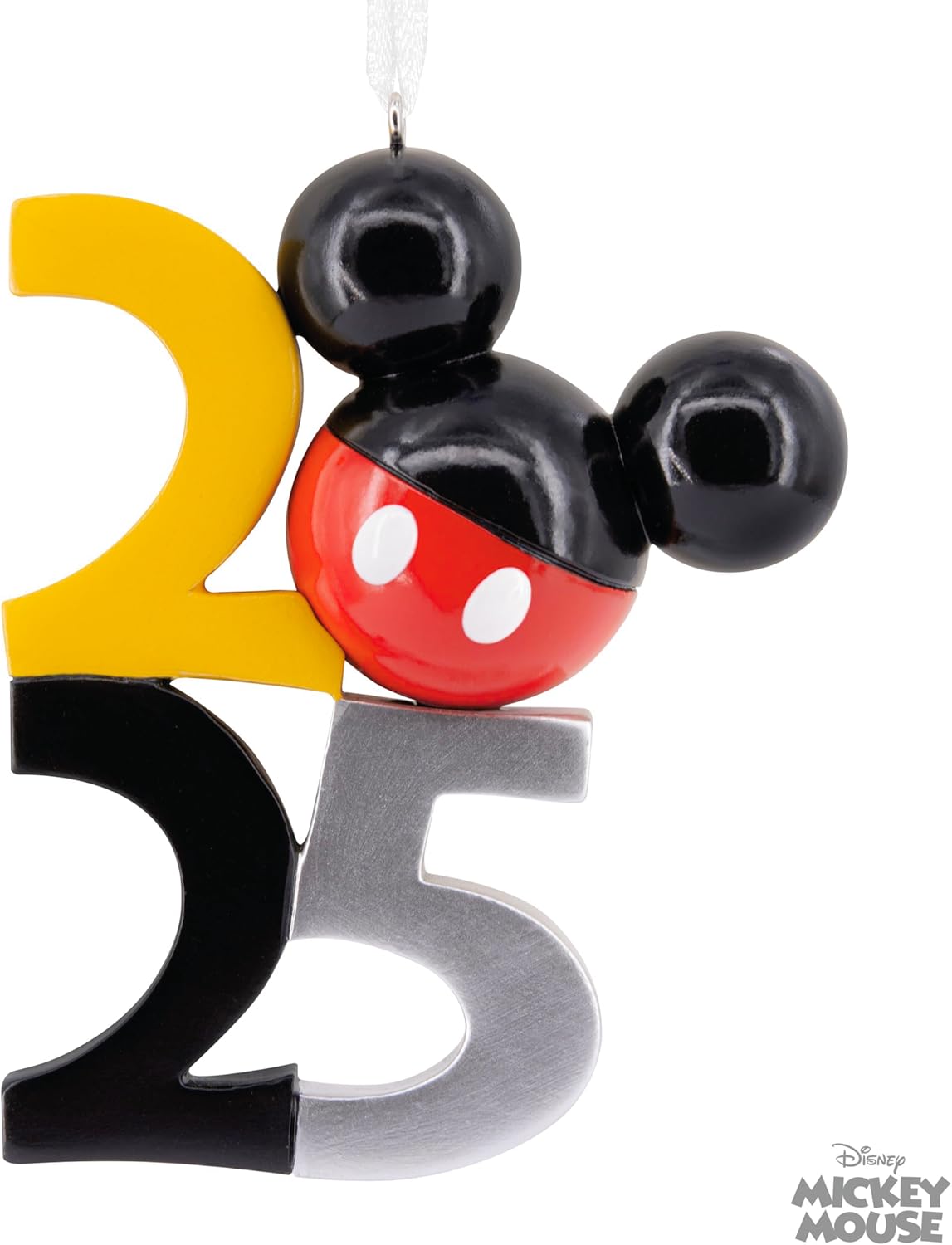 Hallmark Disney Mickey Mouse Icon 2025 Adorno Navideño Colgante, Regalos para Fans de Disney