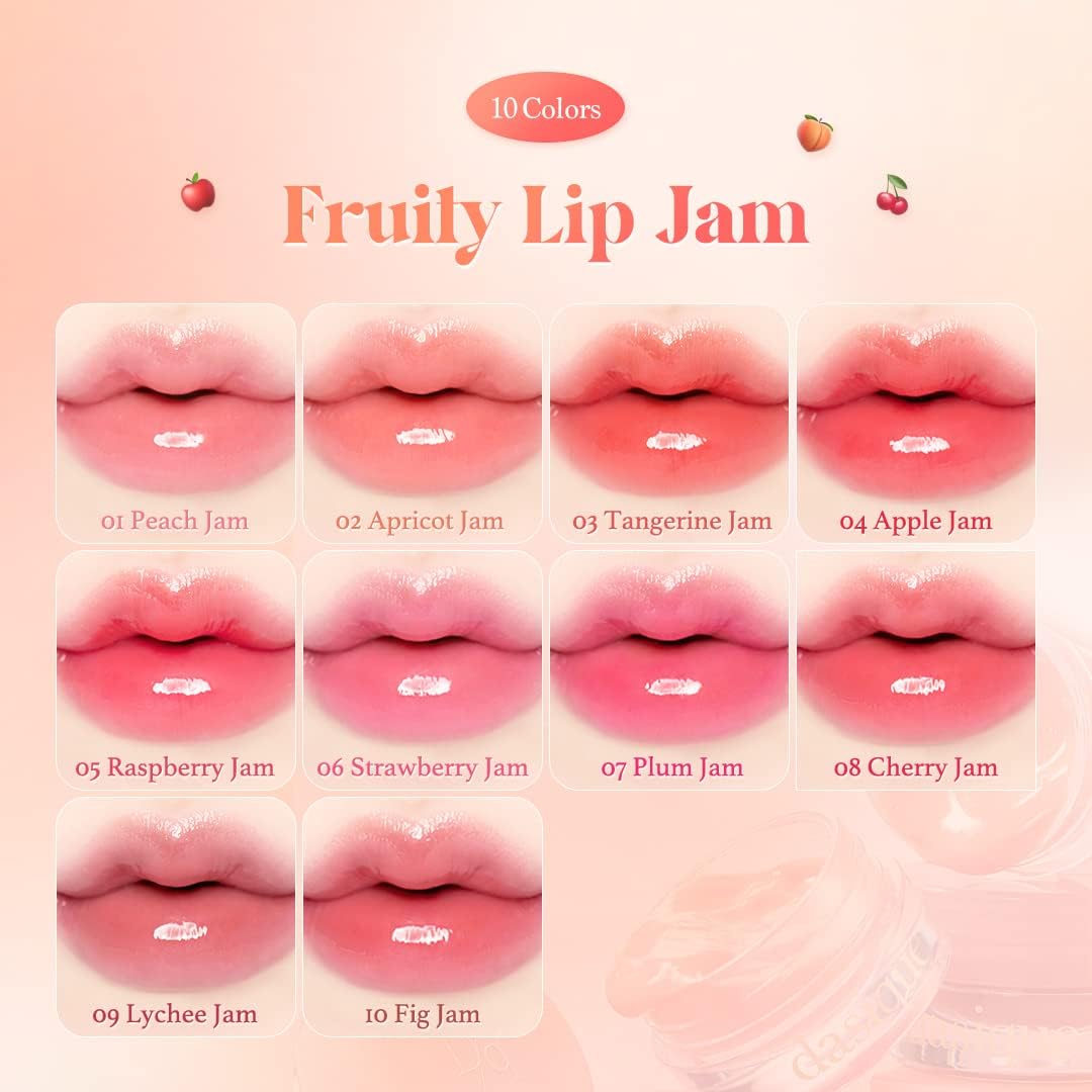 "Official" dasique Daisy Fruity Lip Jam Daisy Clip Jam / Lip Jam / Single Item / Lip Balm / Color Lip Balm (08 Cherry Jam)