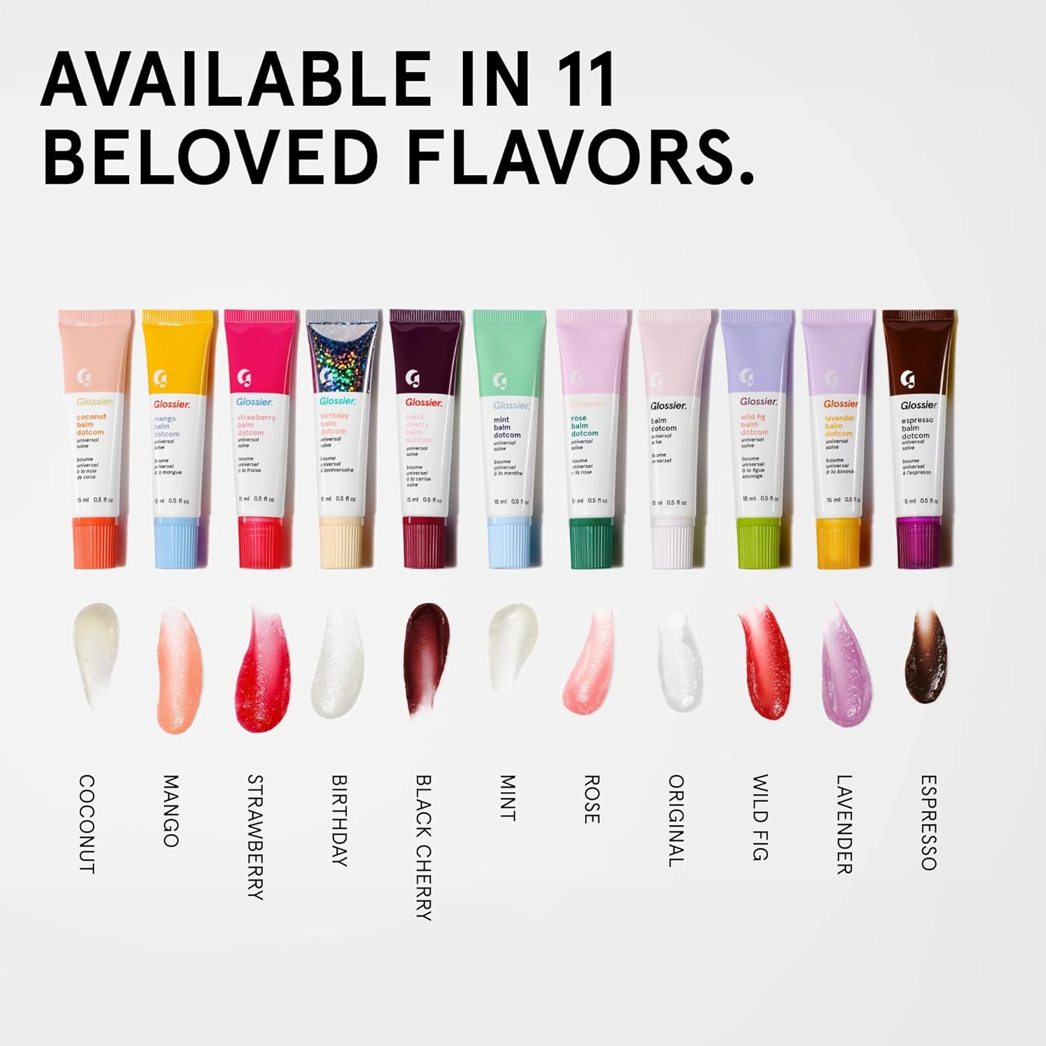 Glossier Balm Dotcom Hydrating Tinted Lip Balm - Universal Salve, Up to 12Hr Moisture for Dry Lips, Cuticles & Skin - Lanolin, Beeswax & Castor Oil - Mango, Tropical Peach Tint, 15ml