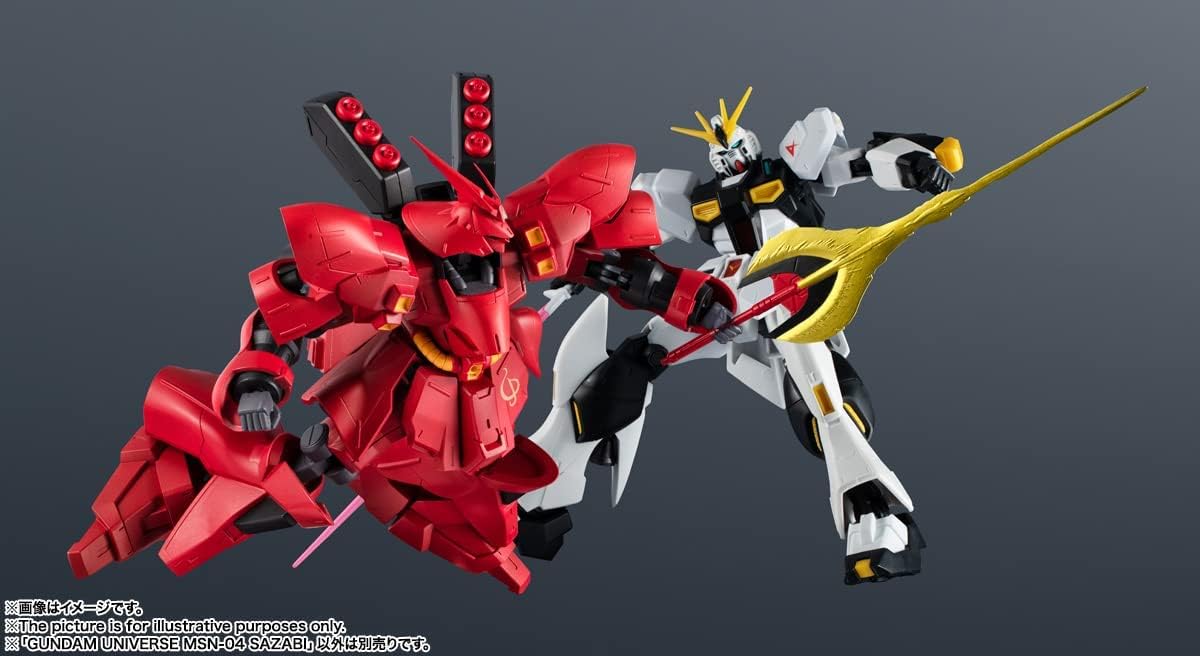 Gundam Universe Mobile Suit Gundam, Char's Counterattack, MSN-04 Sazabi, Approx. 6.1 in (155 mm), ABS & PVC, Pre-painted Action Figure BAS63290