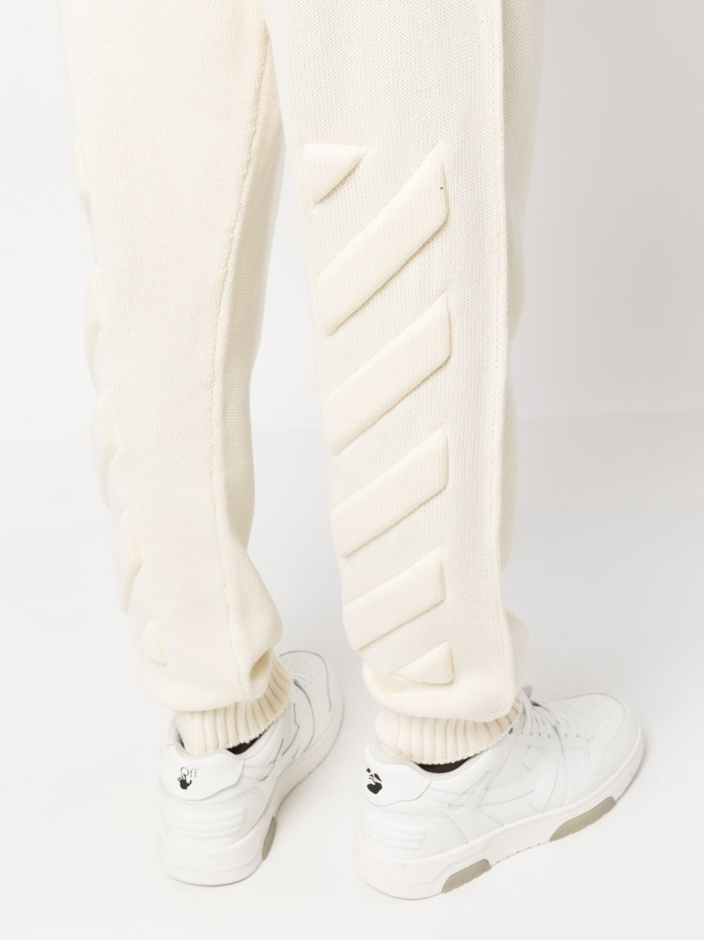 Off Off White Cotton Sweatpants - Image 8