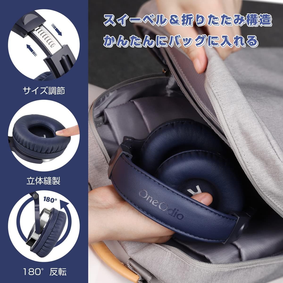 OneOdio Monitor Headphones DJ Headphones Suitable for Studio Recording/Instrument Practice/Mixing/TV Viewing/Movie Watching/Gaming and More