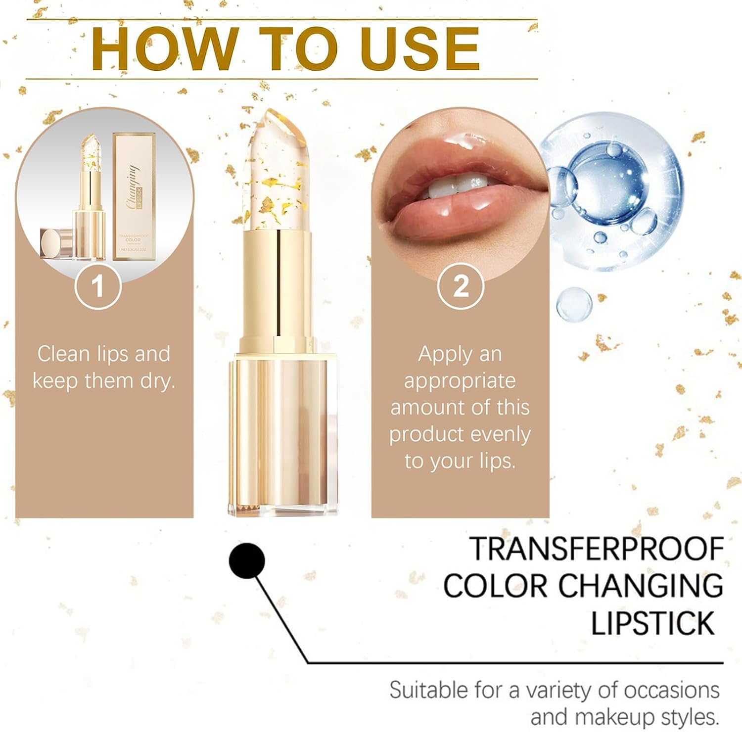 Sulily 2 lápices labiales que cambian de color, lápiz labial adaptable a la piel, lápiz labial transparente que cambia de color, lápiz labial Ph que cambia de color, brillo labial de larga duración e hidratante, regalos de cumpleaños para mujeres