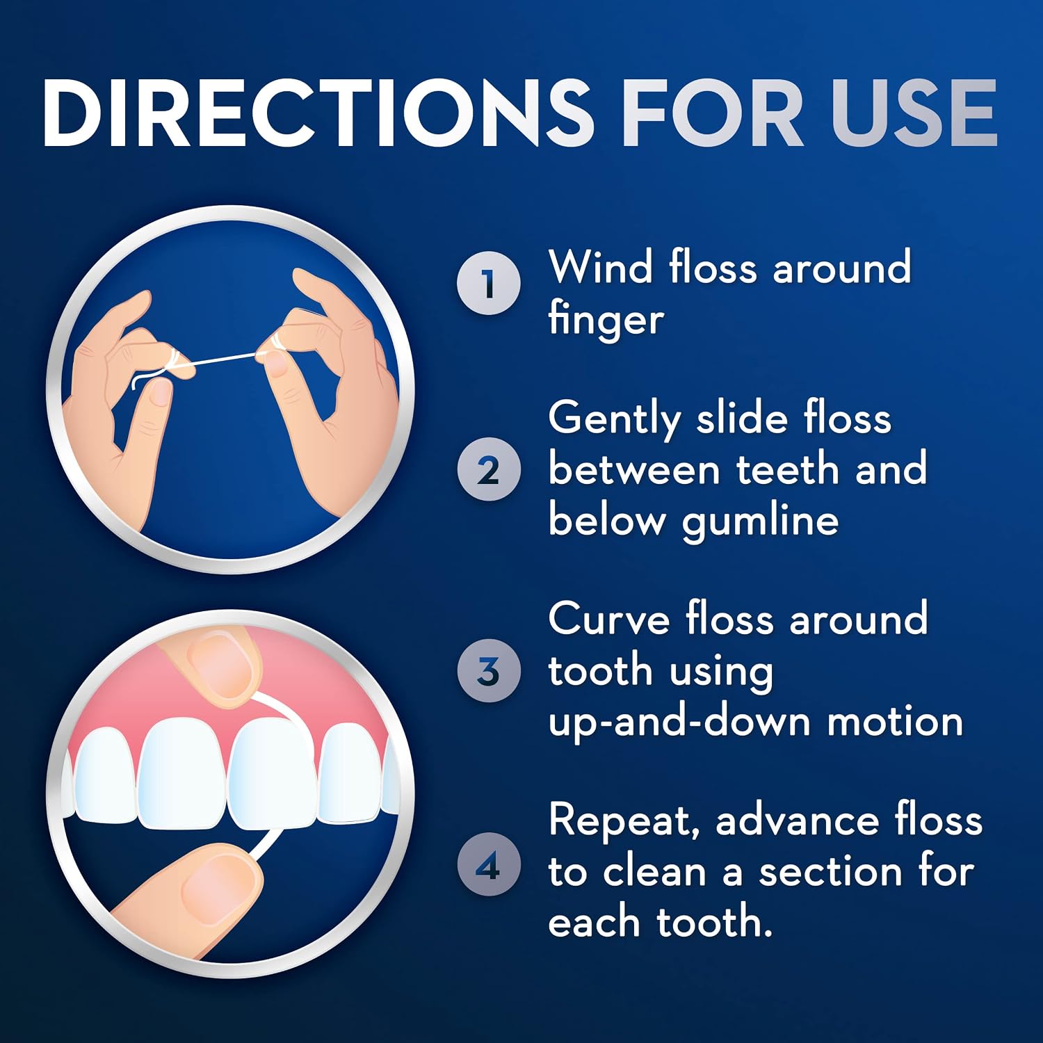 Oral-B Hilo dental para brackets, Super Floss hebras precortadas, menta, 50 unidades, paquete de 2