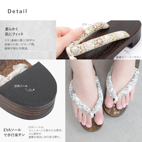 Amemari Geta Clogs, Women's Liberty, Yukata Clogs, F Size, Summer